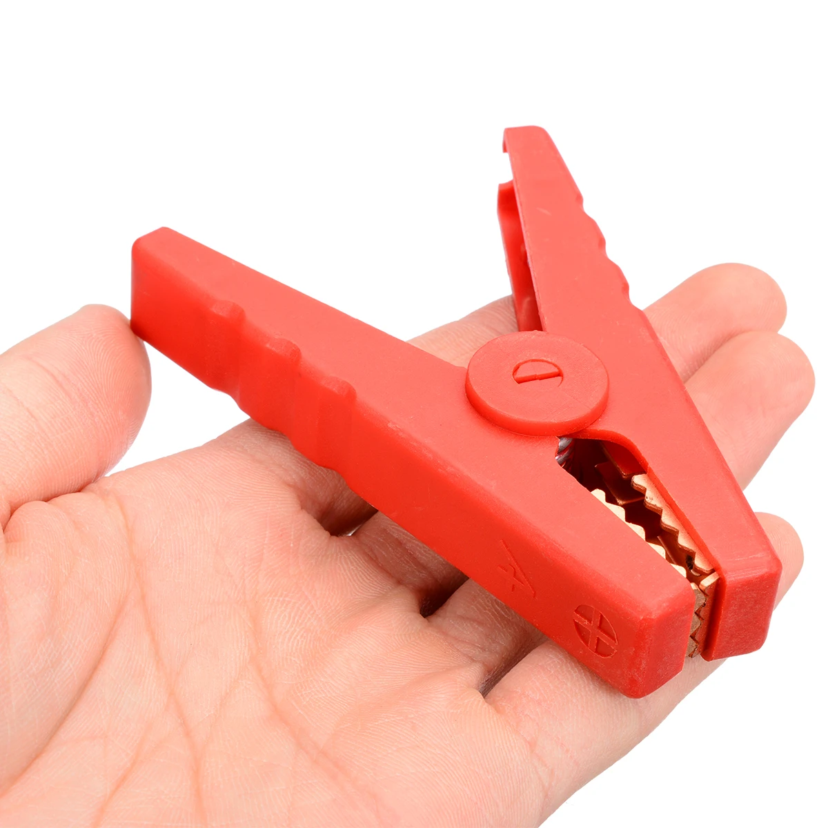 2pcs Crocodile Alligator Clip Fully Insulated 100A Car Battery Alligator Test Clamps Clips for Battery Chargers