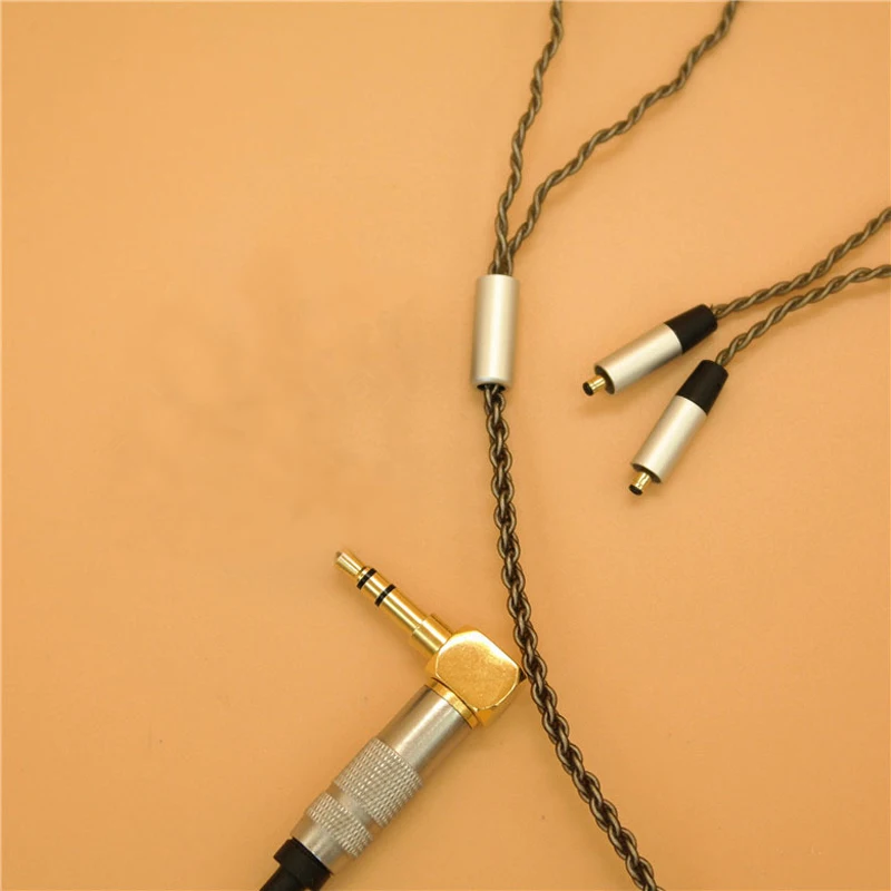 Upgraded Replacement for VJJB N1 Earphone Headphone Cables Cord Plated Silver Volume Control for Xiaomi Iphone Mp3 Android IOS