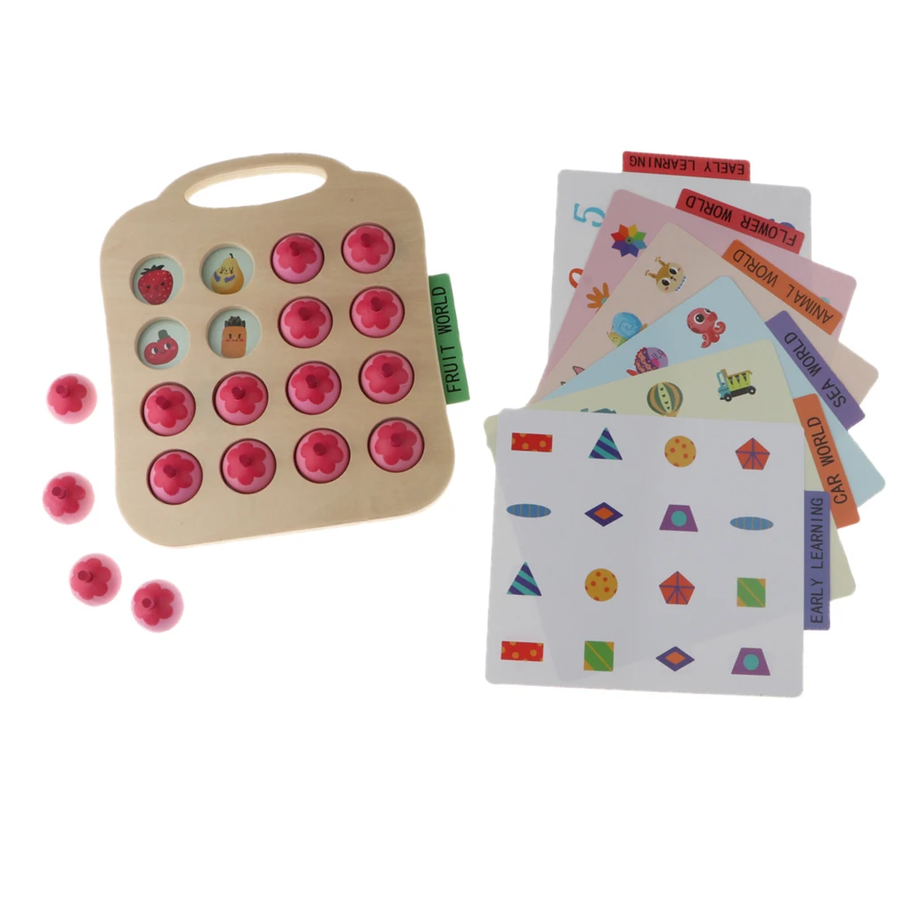 Wooden Memory Game Early Education Interactive Toys Children's Intellectual Development Training Kids Fun Board Games