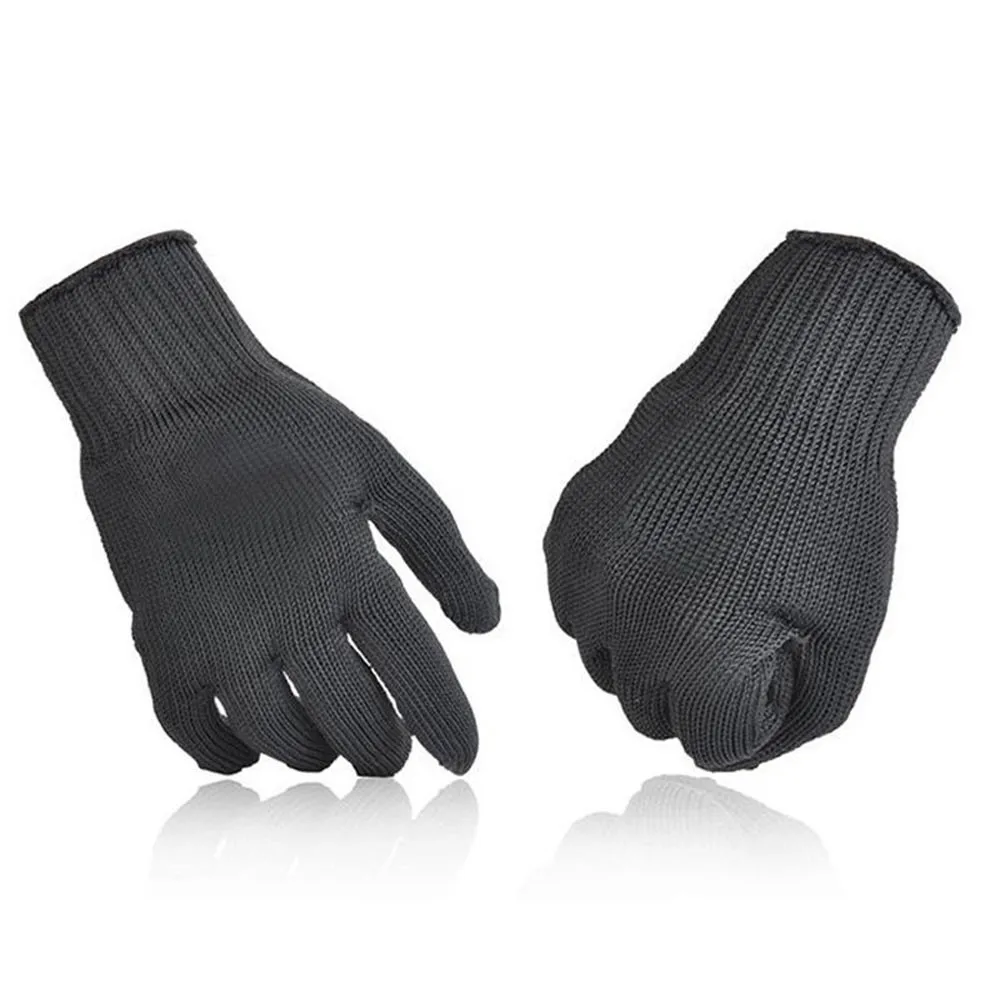 1 пара перчаток анти-резка дышащий Дорожный комплект с металлической сеткой Мясник защита проволоки из нержавеющей стали защитные перчатки