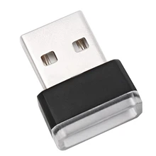 Автомобильный USB светодиодный светильник s декоративная лампа аварийный светильник ing Универсальный PC Plug And Play красный/синий/белый авто интерьерный светильник