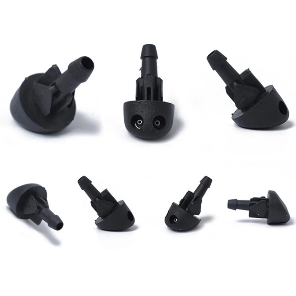 2 Pcs Auto Car Front Windshield Spray Nozzle Washer Fluid Jet for