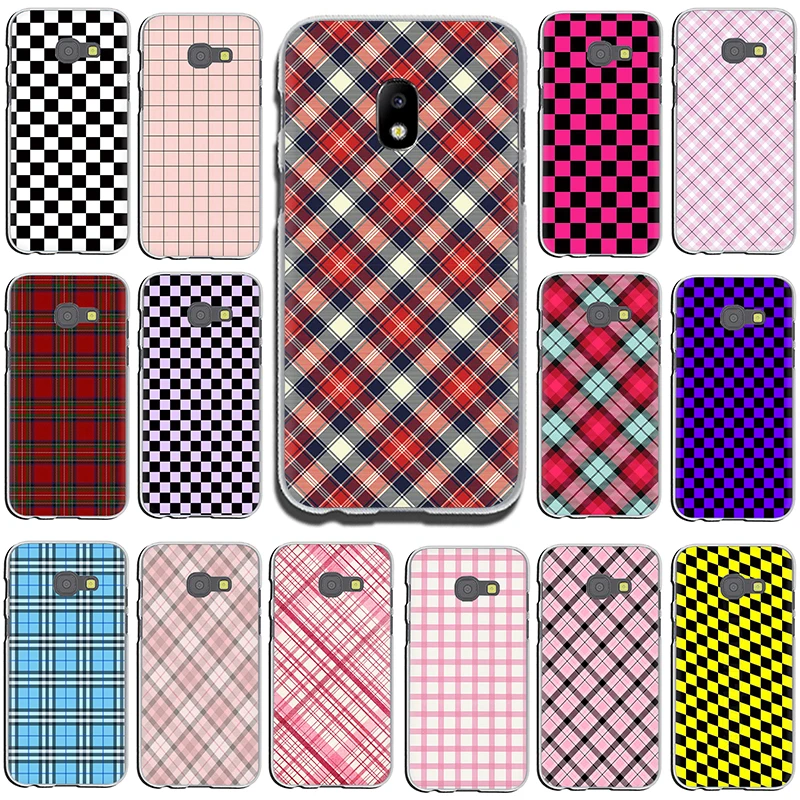 

Checkerboard Plaid Checked Checkered Hard phone cover case for Samsung GaLaxy J6 J7 J1 J2 J3 J5 2015 2016 2017 Prime