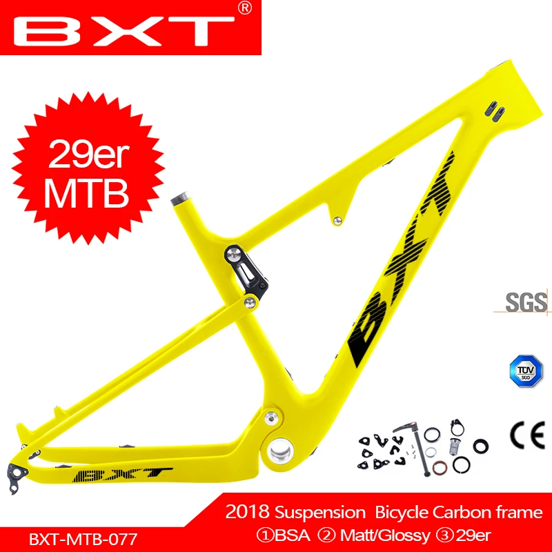 

Cheap China suspension frames 148*12mm boost carbon suspension mountian bike frame 29er carbon mtb bicycle frame disc 160mm