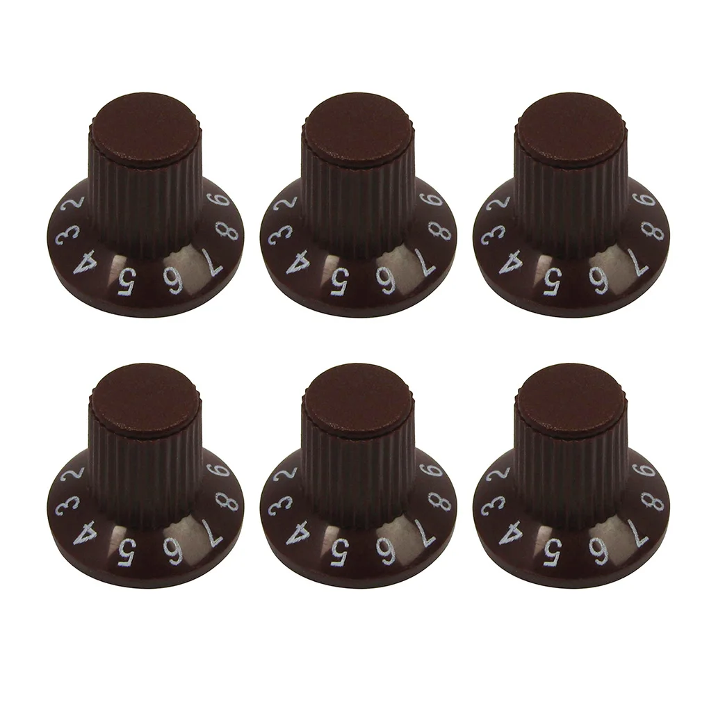 NEW Skirted Style FD Guitar Amp Amplifier Effect Pedal Knobs 6mm Pots