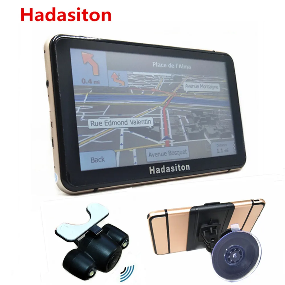 7 inch Car GPS Navigation Sat Nav 8GB with Bluetooth AV IN Free Maps+Wireless rearview camera
