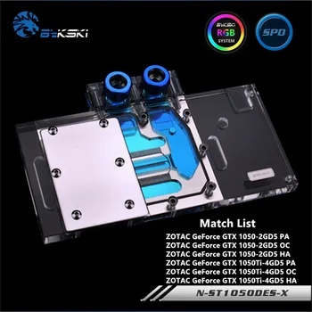 

Bykski Full Coverage GPU Water Block For ZOTAC GTX1050 GTX1050TI Graphics Card N-ST1050DES-X