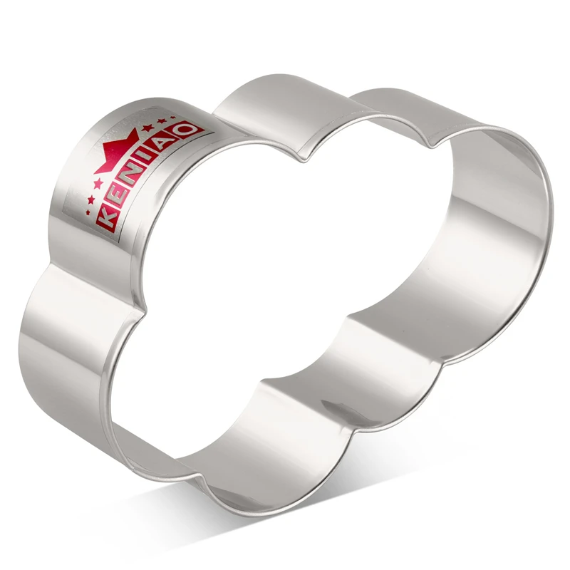 

KENIAO Cloud Cookie Cutter - 9.2 x 6.6 cm - Biscuit and Fondant Cutter for Kids - Stainless Steel