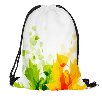 

Maple leaves Printing Drawstring Backpack Travel Beach School Bags Large Capacity Customize your images