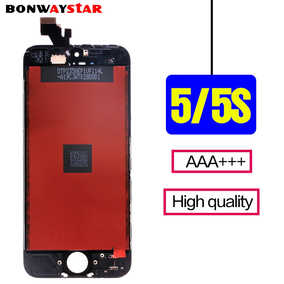 ЖК экран для iPhone 5S дисплей сенсорный дигитайзер в сборе Замена 5s pantalla часть