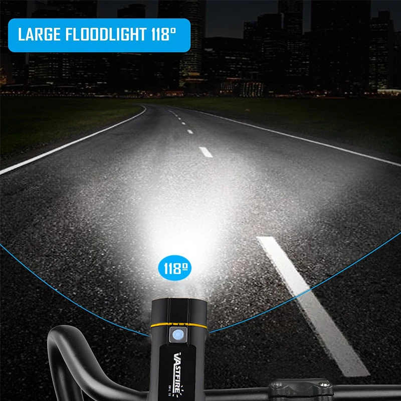 Excellent USB Rechargeable 2X L2 LED Bike Lights 6000 LM Front Bicycle Handlebar Headlight Cycling Torch Camping Flashlight 18