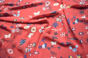 

couture fashion chiffon fabric,faux silk satin,Hydrangea floral,green leaves,Smooth,Drape,Sewing,Craft by the meter LL-12