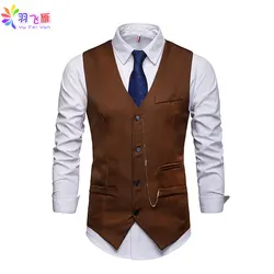 Yufeiyan Hombres de Negocios Chaleco Traje Casual Brown Eu Tamaño Chaleco Solo Pecho Slim Fit Vestido de Fiesta Chaleco Chaleco Traje Hombres Yufeiyan Hombres de Negocios Chaleco Traje Casual Brown Eu Tamaño Chaleco Solo Pecho Slim Fit Vestido de Fiesta Chaleco Chaleco Traje Hombres