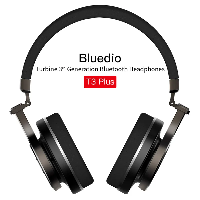 Реальные наушники Bluedio T3+/T3 плюс Bluetooth наушники с sd слот для карт беспроводная гарнитура для Mp3 наушники