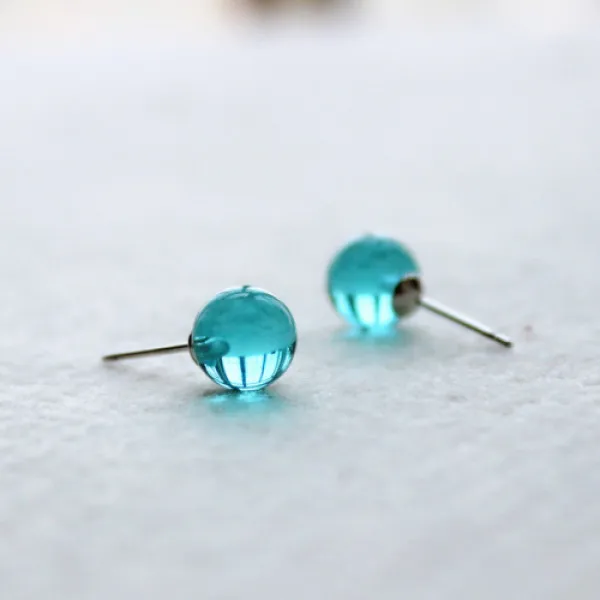

SBE003 925 Sterling silver earrings with box
