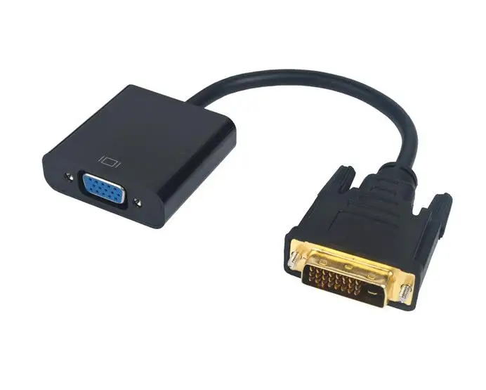 10 шт. Горячая DVI-D DVI D к VGA 24+ 1 15Pin видео мужчин и женщин кабель конвертер для проектора монитор адаптер для ПК