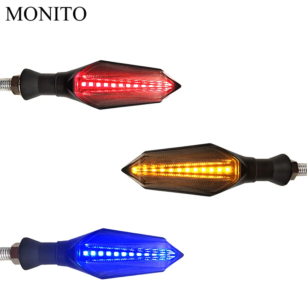Световой сигнал мотоцикла Led поворотный сигнал, фонарь Предупреждение лампа для Suzuki GSXR400 GT250 GT550 RG500 RGV250 VS800 VZ800 аксессуары