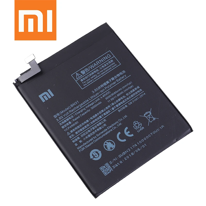 Аккумулятор для телефона Xiao mi BM47 для Xiao mi Red mi 3 3S 3X4X3 pro Note 3 5 5A Pro mi 5X BM46 BN31 BN45 Сменные Аккумуляторы