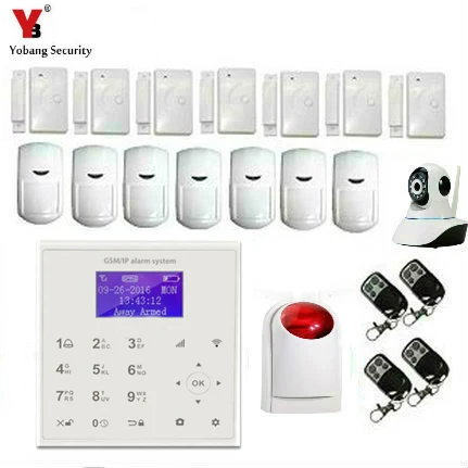 

Yobang Security WiFi Alarm System Home GSM GPRS Burglar Alarm IOS Android APP Control Security Alarm System