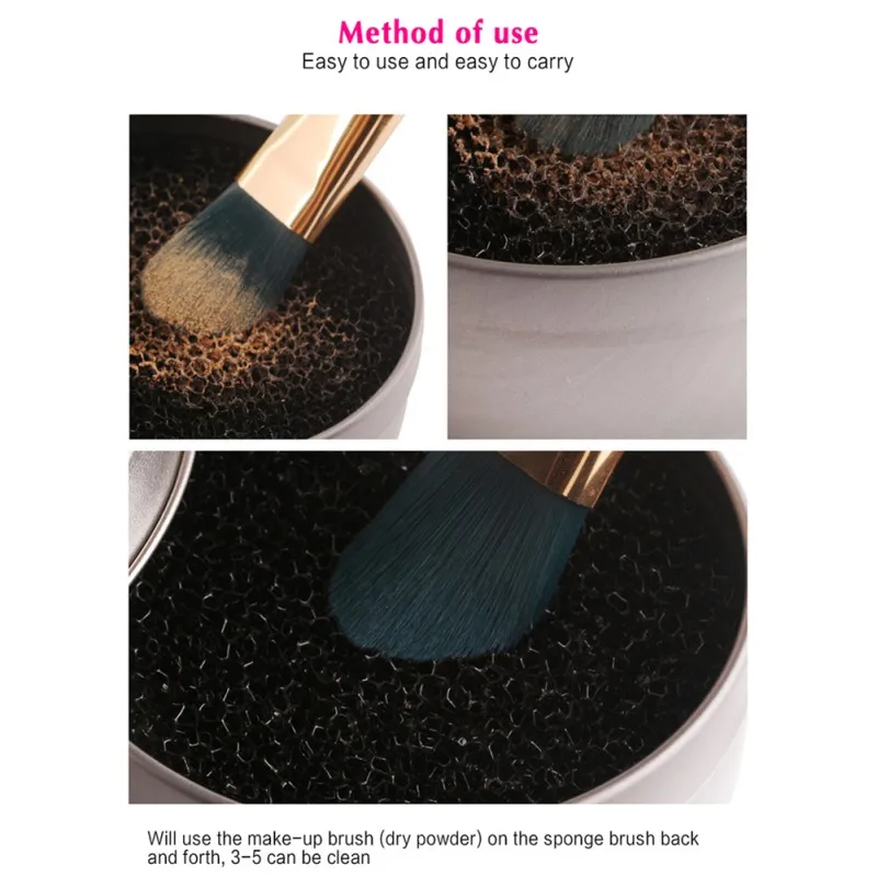 Очиститель кистей для макияжа Solid Deep Clean power Remover color Off Eye Shadow Sponge Tool быстрая стирка кистей