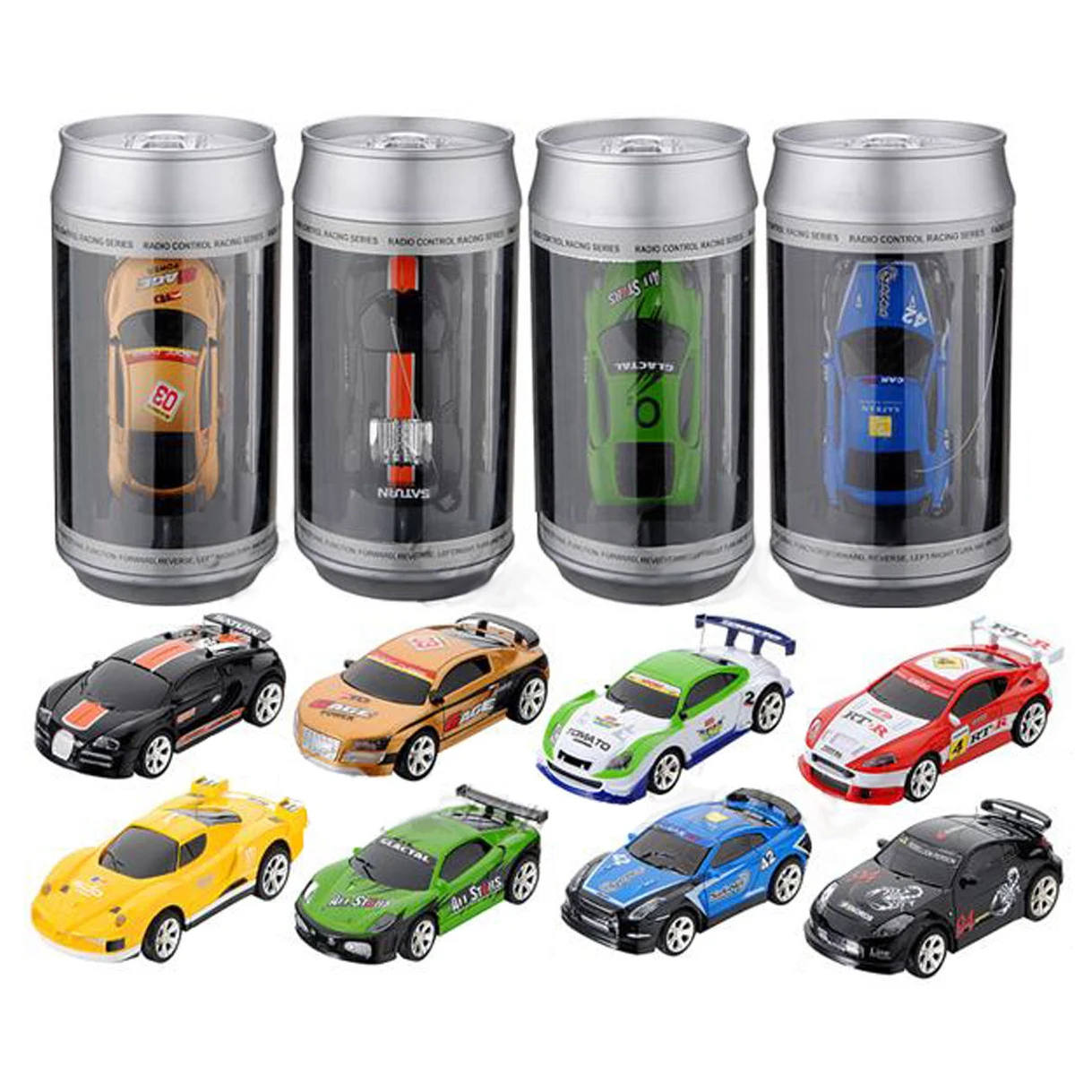 Mini Coke Can RC Radio Remote Control Micro Racing Car Birthday Gift