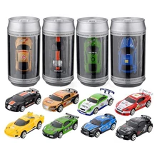 Mini Coke Can RC Radio Remote Control Micro Racing Car Birthday Gift ColorRandom