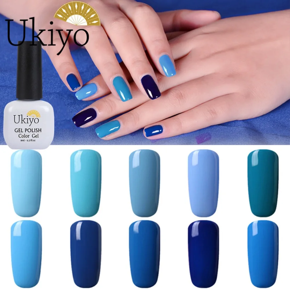 Гель лак для ногтей Ukiyo 8 мл полуперманентный с чернилами Hybird Lucky дизайна ногтей|gel