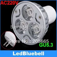 3X1 W MR16 GU5.3 Светодиодный точечный светильник лампа 3W Энергосберегающая AC85~ 265V