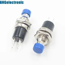 5 шт. синий безблокированный вкл/выкл кнопочный переключатель Нажмите переключатель сброса PBS-110