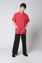 Free shipping Kungfu Clothing men taiji clothing set Tai chi suit set men chinese kungfu suit short Sleeve shirt + pants