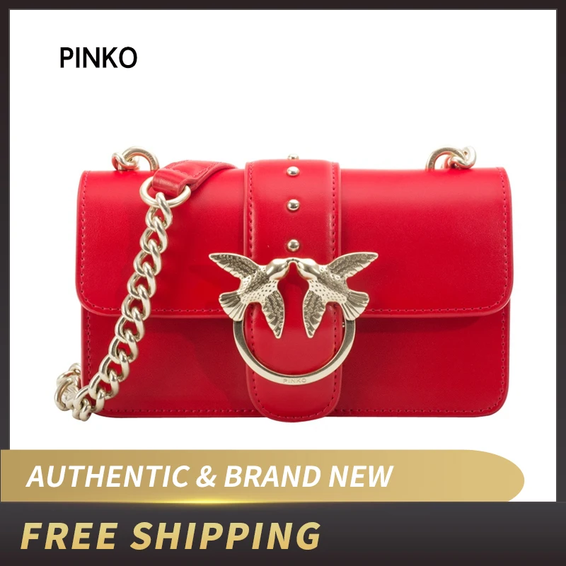 Женская мини-сумка Pinko Love Simply 2 Tracolla Vitello Seta на плечо 1p21dt Y5EU