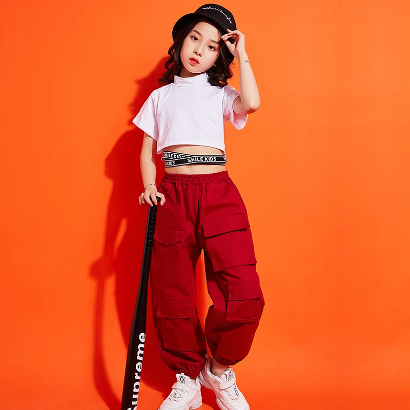 الجاز ملابس رقص الفتيات الأزياء الهيب هوب مرحلة ارتداء الشارع الرقص الهذيان الزي الاطفال المشجع أداء ملابس رسمية DC2246