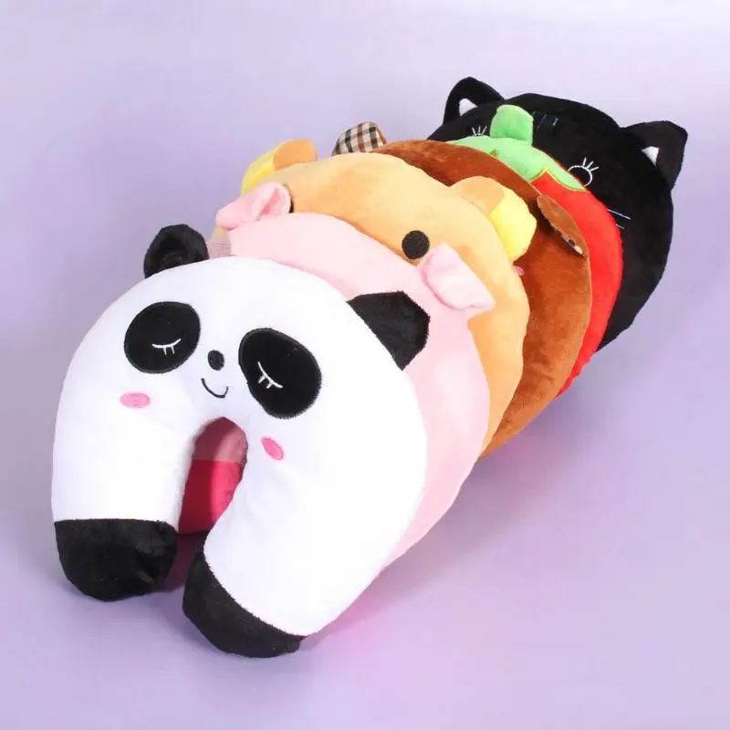 

Multi-Color Comfortable Cartoon Pattern U Shaped PP Cotton Travel Neck Pillow Support Headrest Cushion For Support Head