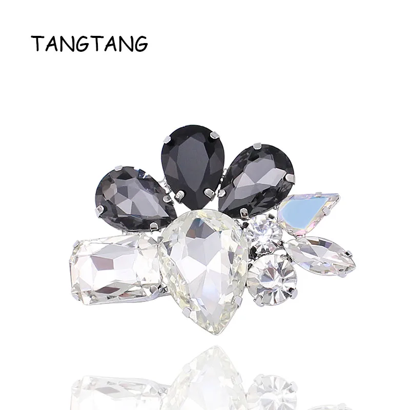 

TANGTANG Large Crytal Brooches For Women Ladies Scarf Clips Luxury Unique Jewelry Wedding Party Clothes Pins New Fashion BRH1035