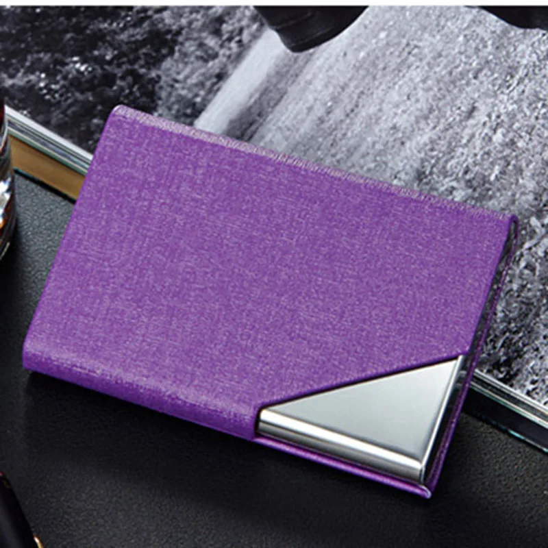 Fashion Brand Metal Aluminum Business ID Credit Card Holder For Women Men Small Card Wallet Case Business Credit Card Holder (8)