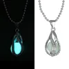 Larme chaude lueur dans l'obscurité pendentif collier Vintage brillant bijoux pour hommes lumineux mode femmes ► Photo 1/6