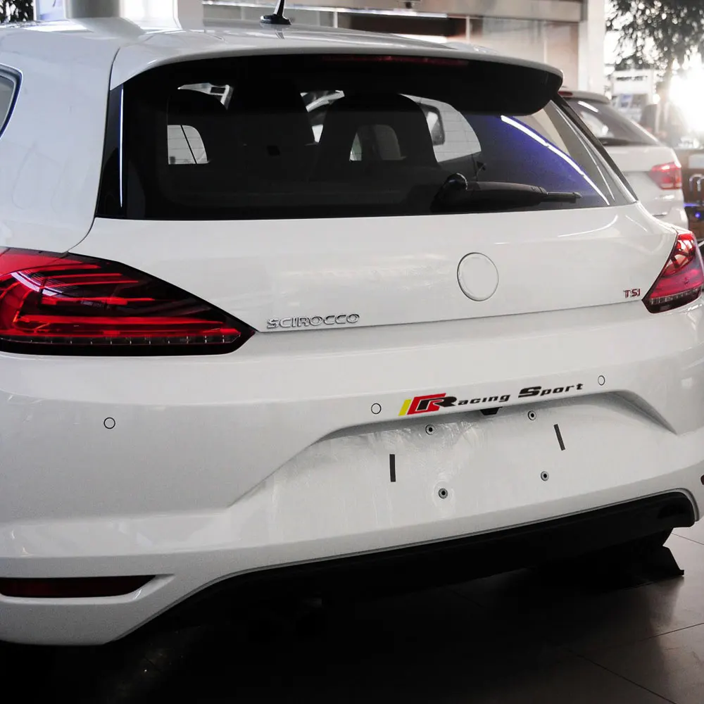 1piece Rear Bumper Trunk Guard Racing Sport Sticker For Volkswagen Golf 5 6 7 Polo B5 B6 B7 Tiguan Scirocco CC Bora MK4 MK5