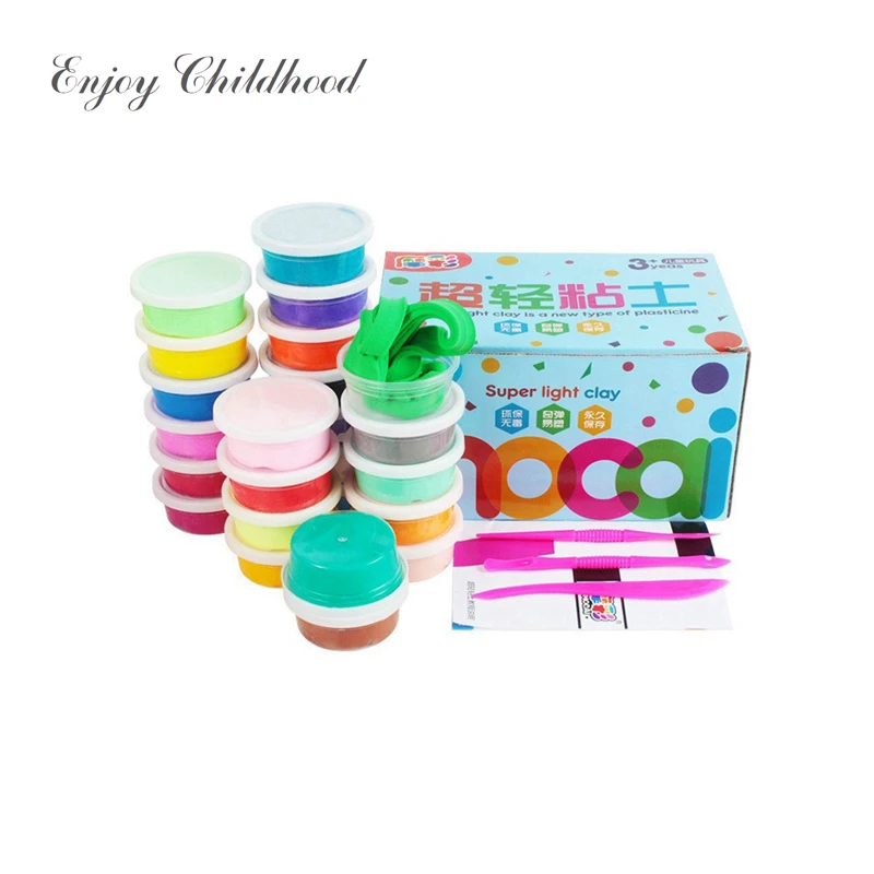 [FoPcc] 12/24/36 Color Polymer Clay Plasticine Modelling Toys Creative Intelligent Modeling Clay Light Plasticine