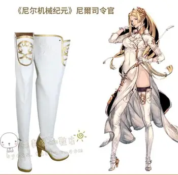 

NieR Automata Commander White Cosplay Boots Women Shoes