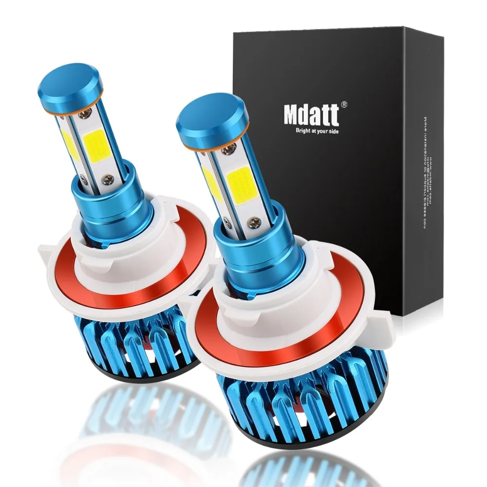 

Mdatt COB Chip H7 4 Sides H7 H11 9005 9006 9007 H13 Bulb Car 12000LM led lamp V18 auto headlight bulb led headlamp