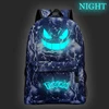 Men Women Boys Girls  Go Luminous School Bags  Beautiful New Pattern Teens Mochila Gengar Student Fashion Rucksack ► Photo 2/6