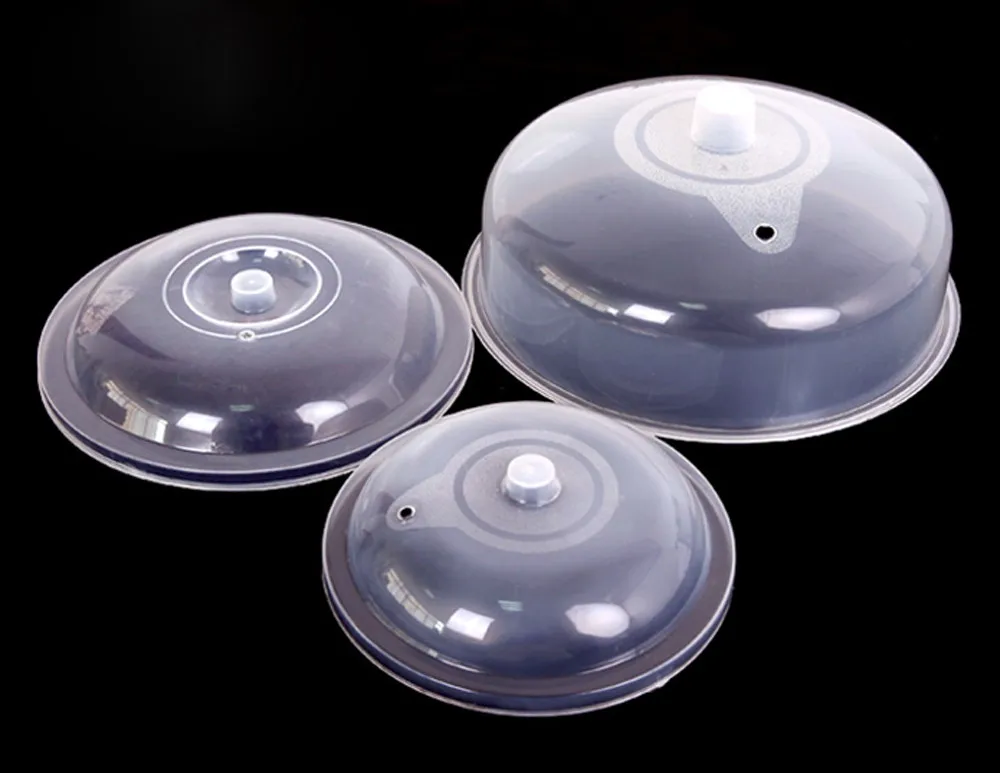 Безопасный пищевой пластик для микроволновки крышка пластины вентилируемый spltter протектор прозрачная кухонная столешница безопасное отверстие 3 размера 2O0315