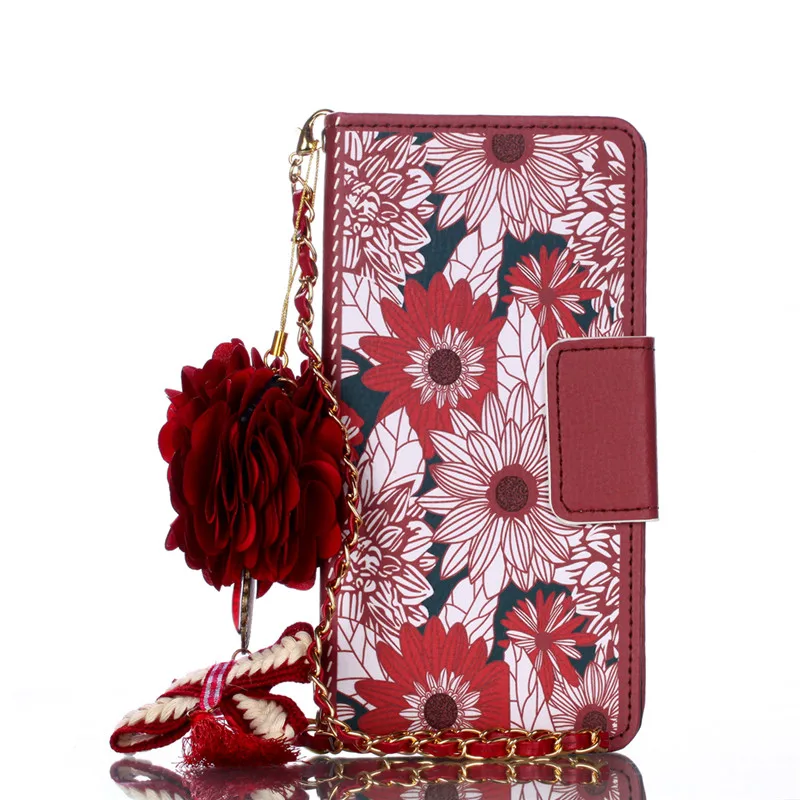 Роскошный цветок кошелек флип чехол для samsung Galaxy S6 S7 край S8 S9 плюс Чехол Коке Mujer Carcasas для Примечание 4 5 8 9 Note9 Etui