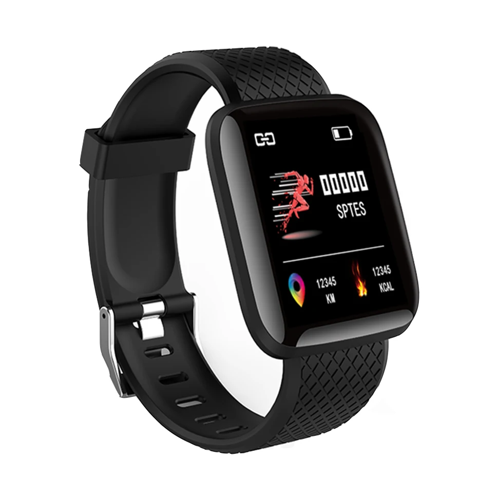 Hamswan Новые смарт-часы для мужчин 1,3 дюймов IP67 водонепроницаемый монитор сердечного ритма фитнес-трекер спортивные Смарт-часы для Android IOS женщин - Цвет: Черный