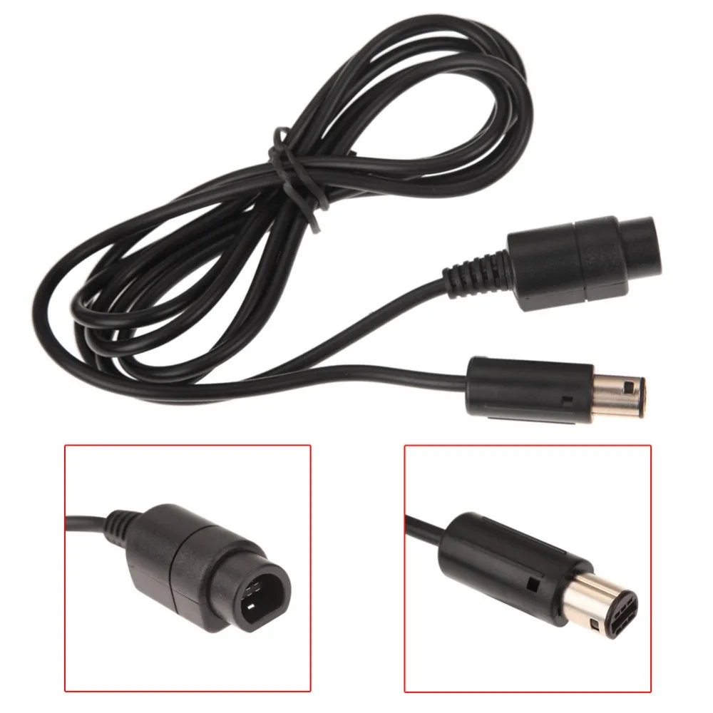 ALLOYSEED 1,8 м Удлинительный кабель контроллера водонепроницаемый для GameCube черный Удлинительный кабель контроллера водонепроницаемый для GC NI5L nintendo Gamecube кабель