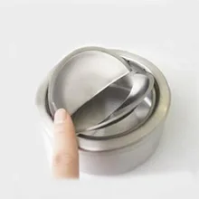 Автомобильная пепельница коробка для хранения сигарет держатель Портативная подставка универсальная подставка креативный бездымный рекламный подарок из нержавеющей стали Wh