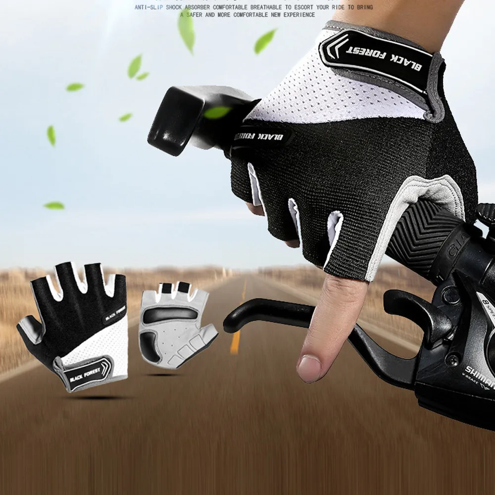 

2019 Half Finger Cycling Gloves Anti Slip Gel Pad Breathable Motorcycle MTB Road Bike Gloves Men Women Sports Bicycle Gloves