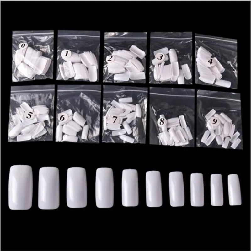 

Rosalind 500PCS Half-cover Natural ,Clear White Colour Acrylic UV Gel French False Nail Tips Manicure DIY Art Salon Fake Nail