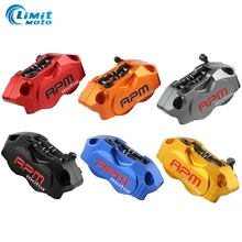 Универсальный мотоцикл 82 мм спереди и сзади четыре поршня тормозной суппорт ЧПУ тормозные диски 200/220 для WISP RSZ черепаха король Малый излучения