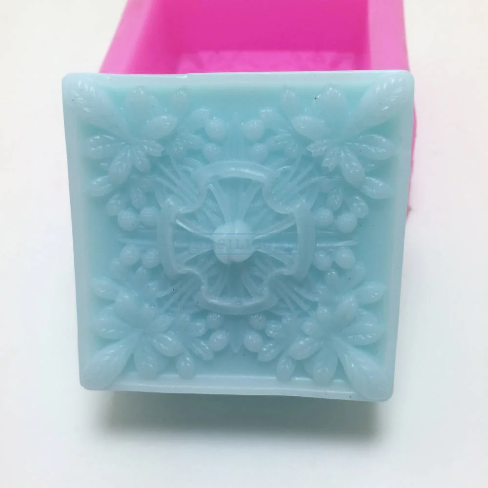 

Flower Silica Soap Mould Square Soap Making Mold Simple Moon Cake Silicone molds